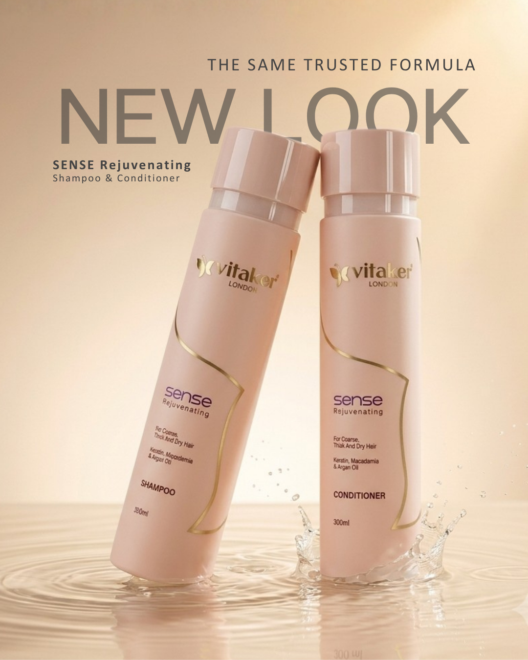 Sense Rejuvenating Shampoo - for coarse thick, dry hair 300ml - Image 2